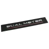 DUAL MOTOR Underlined Letters Emblem for Tesla Model Y 3 X S Car Styling High Performance Trunk Badge Sticker Chrome Black Red