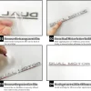 3D Raised ABS Tailgate Insert Letter Emblem Badge Compatible with Tesla Model 3/Y/S/X Series with Adhesive Template