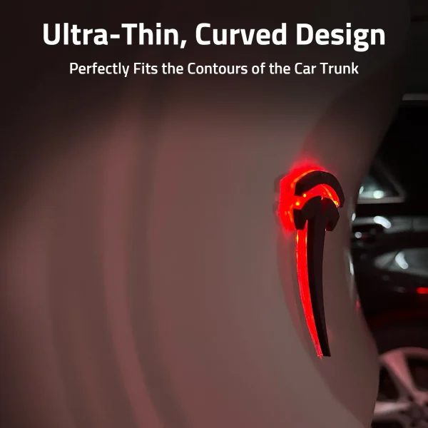 LED Trunk Emblem Ambient Light for Tesla Model 3/Y/X/S, Two Modes for Ambient Light or Brake Light
