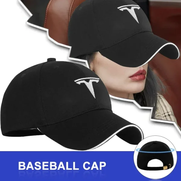 Baseball Cap Outdoor Summer Sports Hat Embroidered Men Women Baseball for Tesla Model-3 Model-S X Y Cybertruck Roadster SpaceX