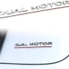 3D Raised DUAL MOTOR Underlined Letters Emblem for Tesla Model 3 Y X S Car Styling High Performance Trunk Badge Sticker
